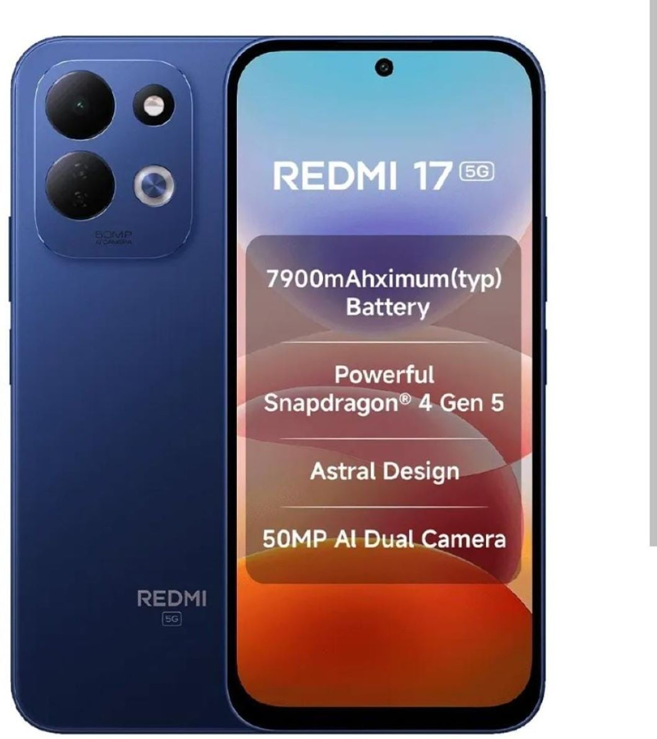 REDMI 17 5G (Endless Blue, 128 GB)