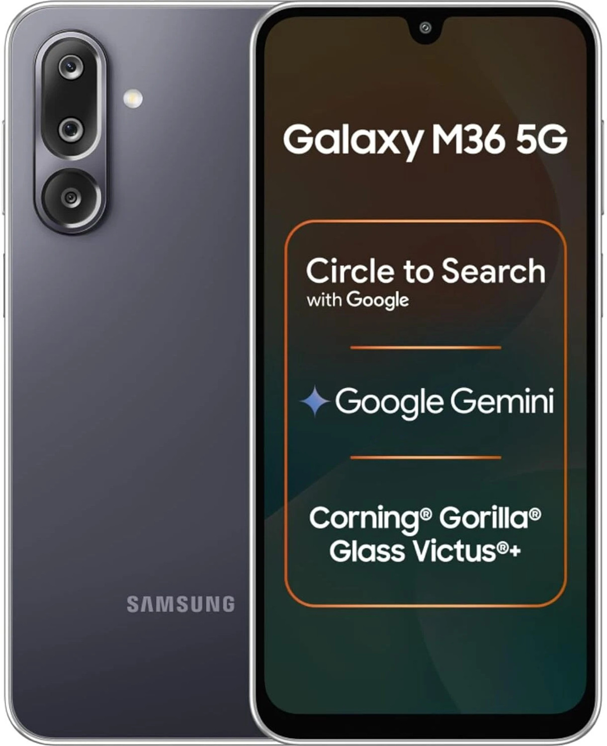 Image of Samsung M36 5G (Velvet Black / Black, 128 GB)