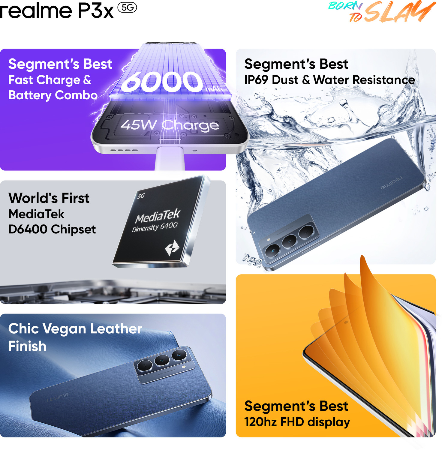 Image of realme P3x 5G (Midnight Blue, 128 GB)