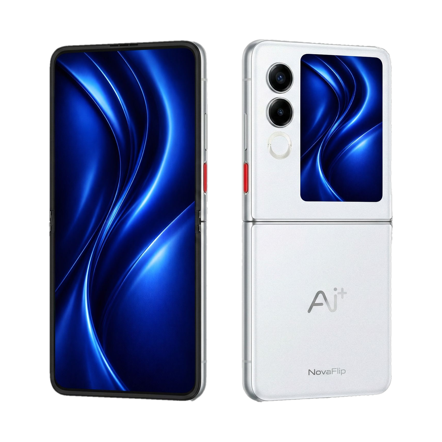 Ai+ NovaFlip 5G 256GB Glacier White - Image 1