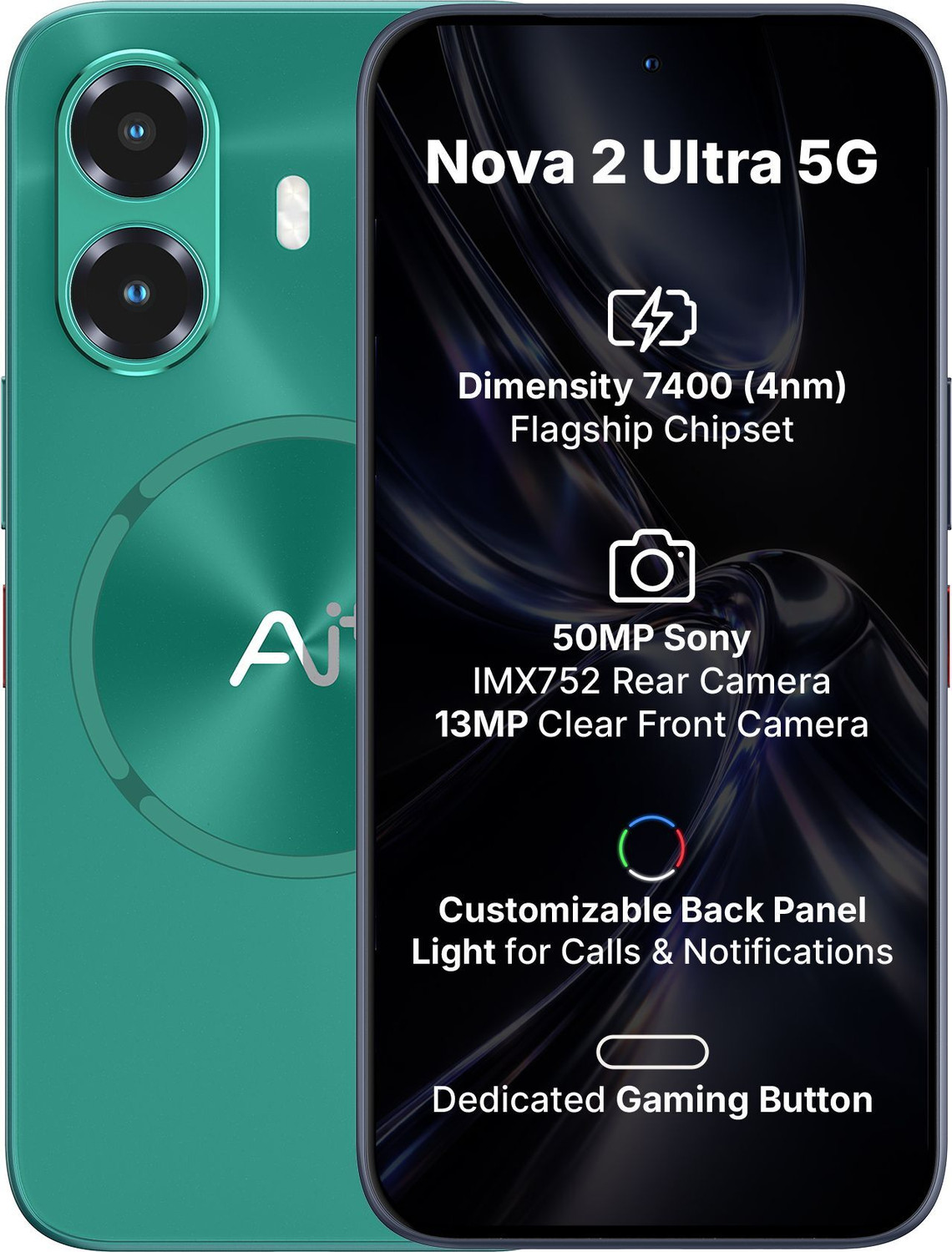 Image of Ai+ Nova 2 Ultra 5G (Green, 128 GB)