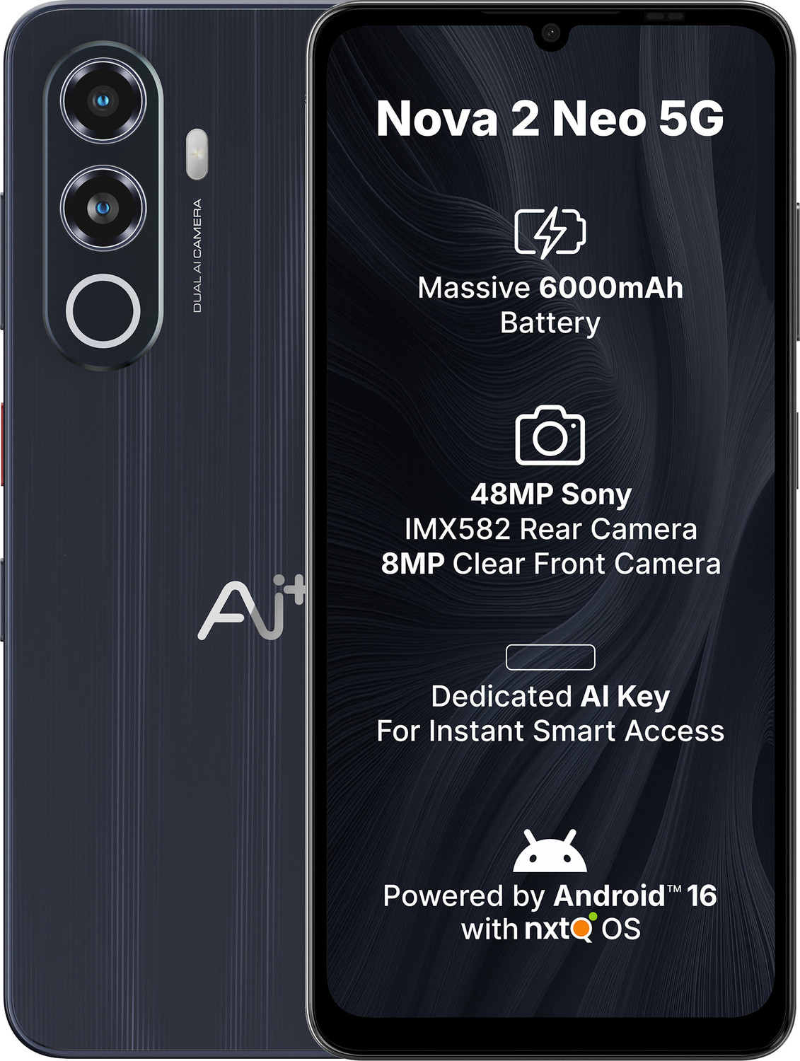 Image of Ai+ Nova 2 Neo 5G (Black, 64 GB)