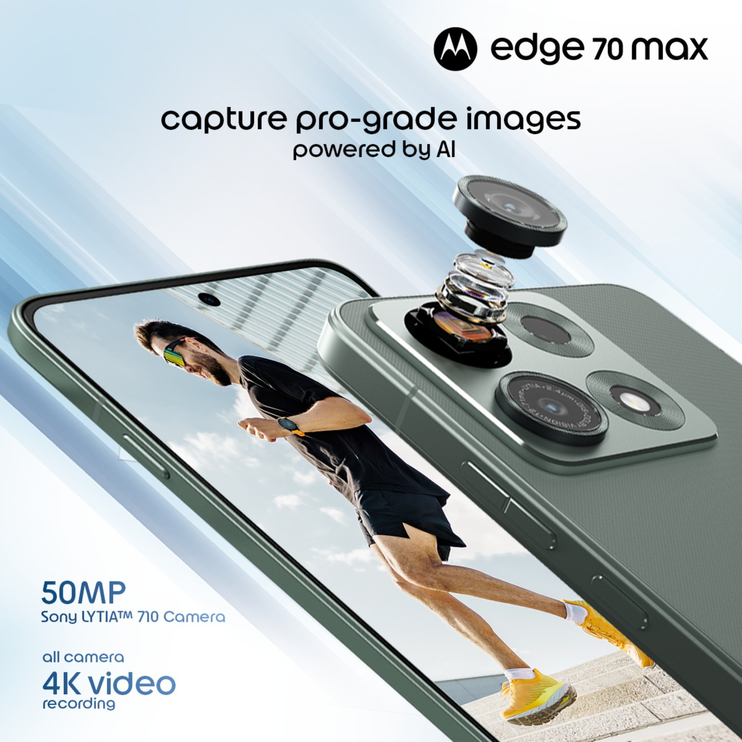 Image of MOTOROLA Edge 70 Max (PANTONE Ice Melt, 256 GB)
