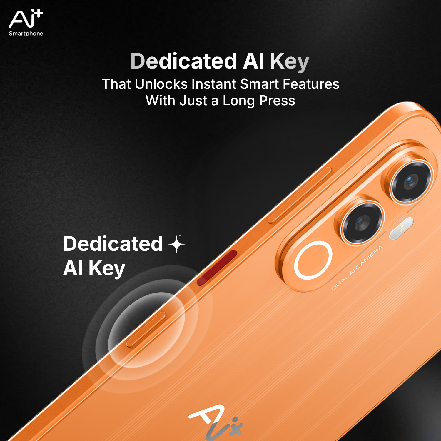 Image of Ai+ Nova 2 Neo 5G (Orange, 128 GB)