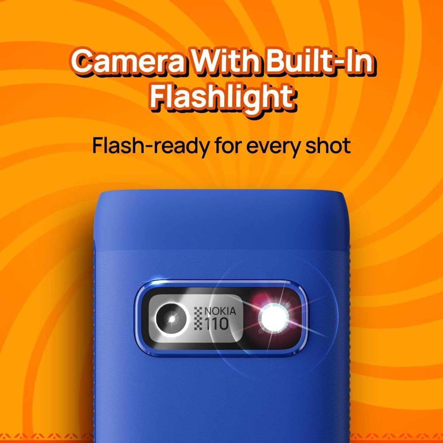 Image of Nokia 110 Power Keypad Phone,Dual SIM, Camera, Long Lasting Battery,Phone Talker