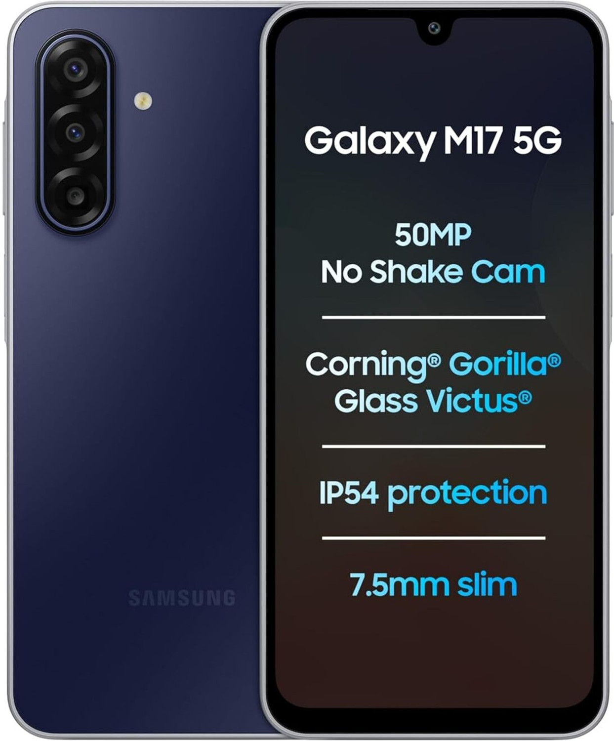 Image of Samsung Galaxy M17 5G (Sapphire Black, 128 GB)