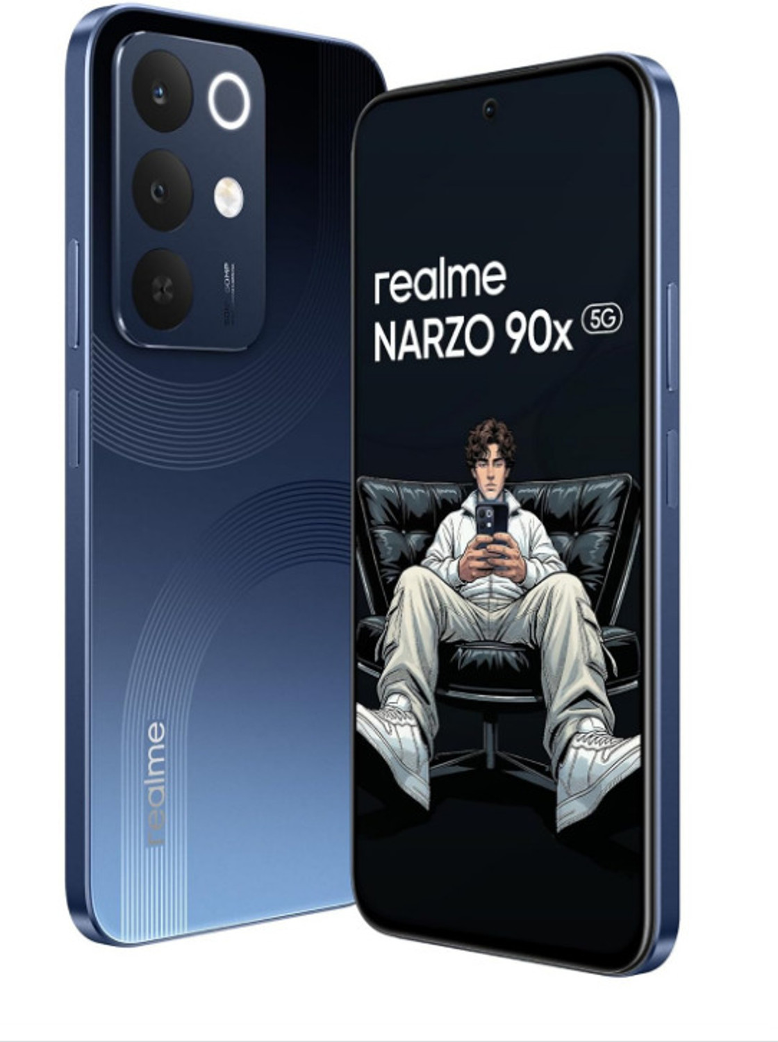 Image of realme Narzo 90x 5G (Marine Blue, 128 GB)