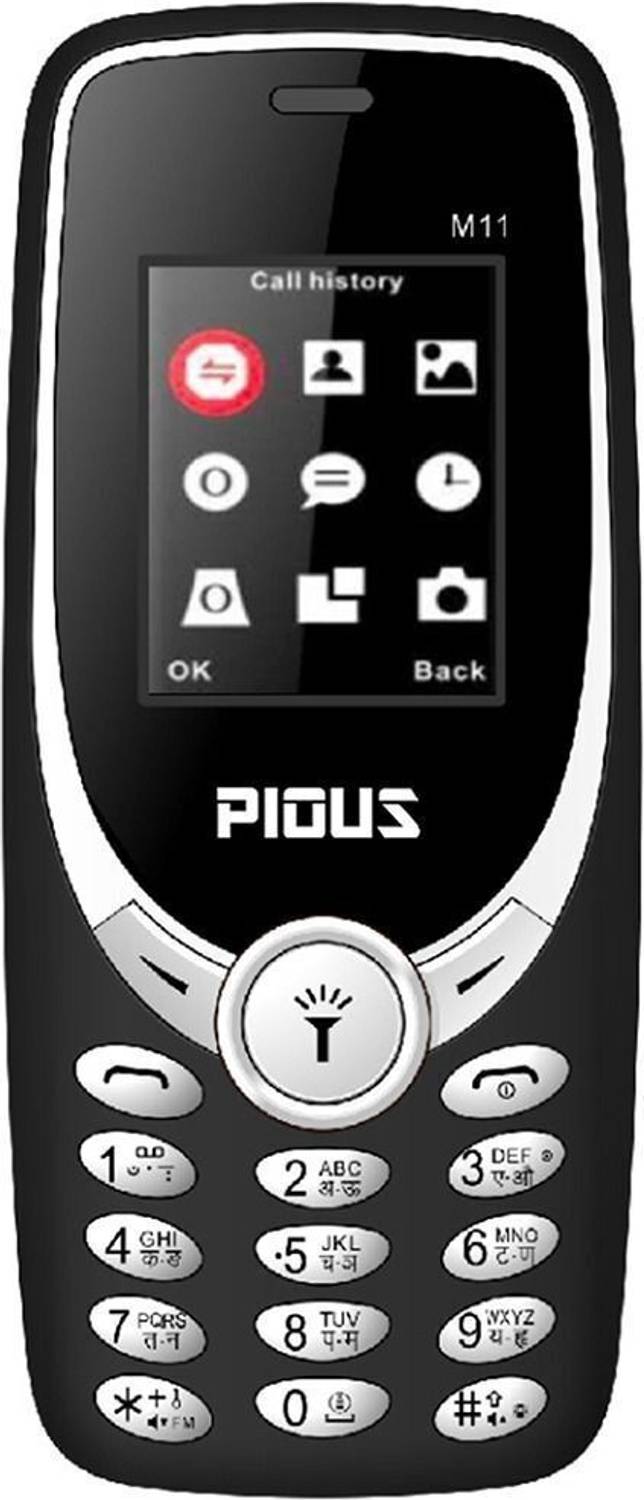 Pious M11 Dual Sim Mobile Phone with 3000 mAh Big Battery & Wirel