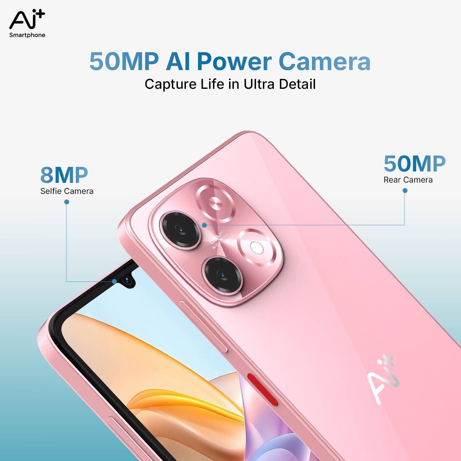 Ai+ Nova 2 5G 128GB Pink - Image 3