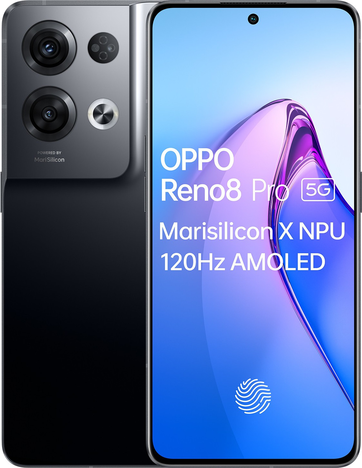 Image of OPPO Reno8 Pro 5G (Glazed Black, 256 GB)