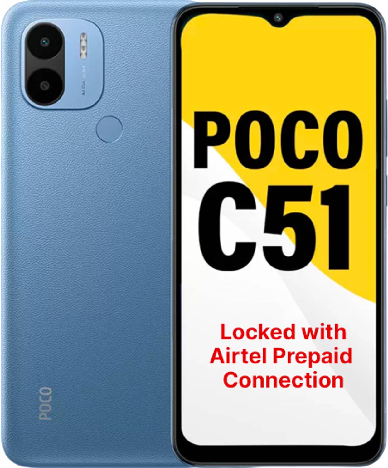 POCO C51 (Royal Blue, 64 GB) (4 GB RAM)