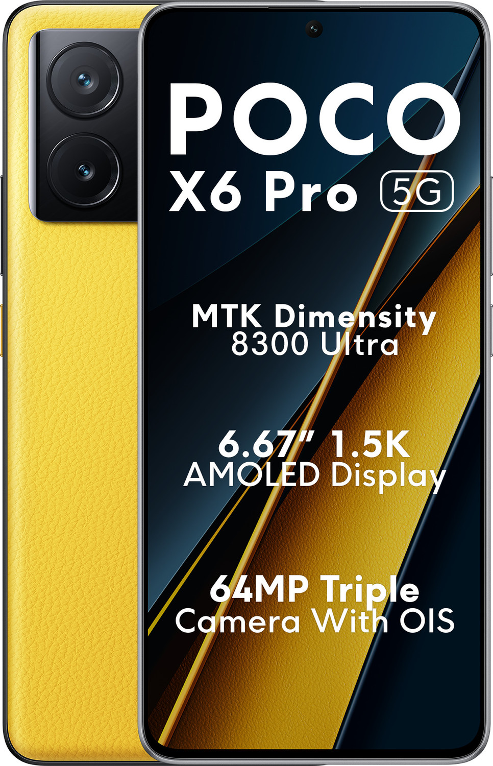 Image of POCO X6 Pro 5G (Yellow, 256 GB)