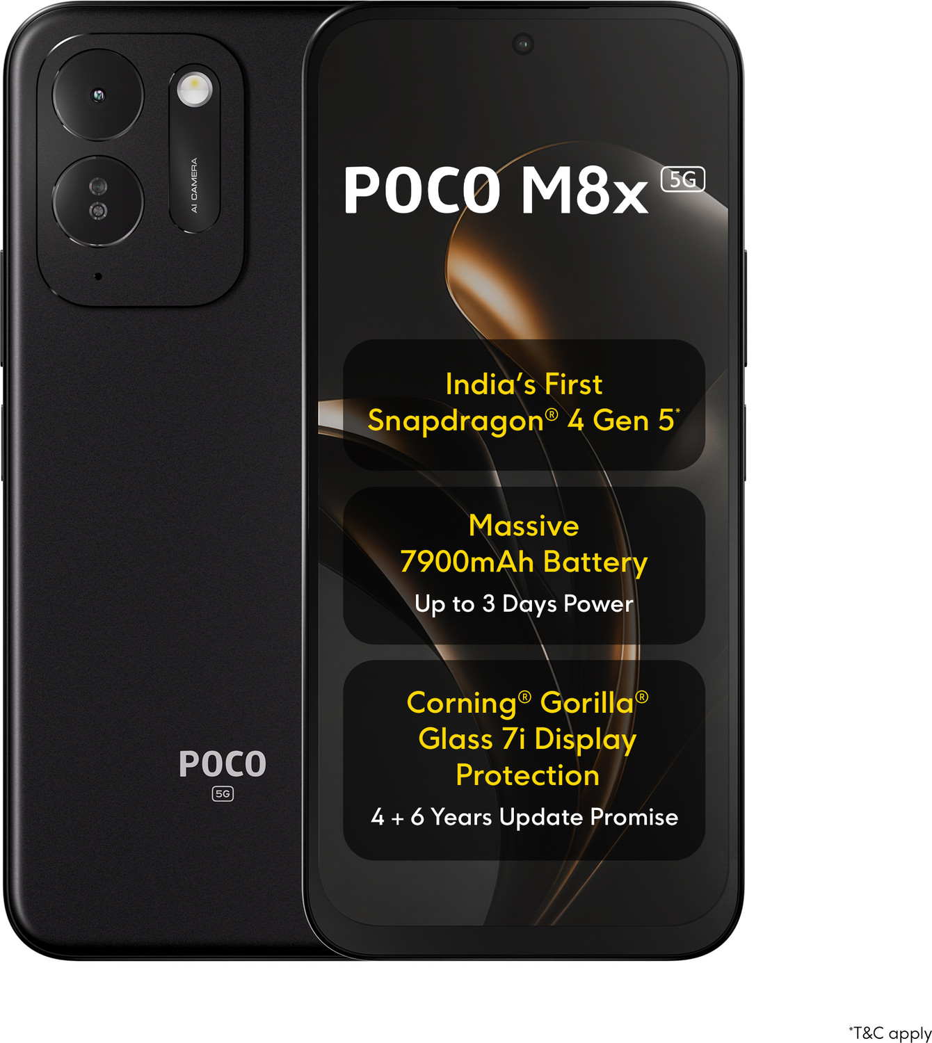 Image of POCO M8x 5G (Black, 128 GB)