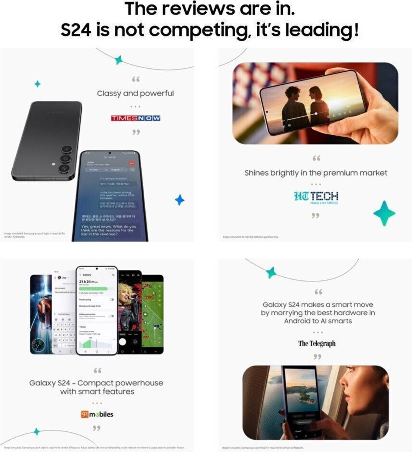 Samsung Galaxy S24 Exynos 5G Onyx Black 256GB - Image 3