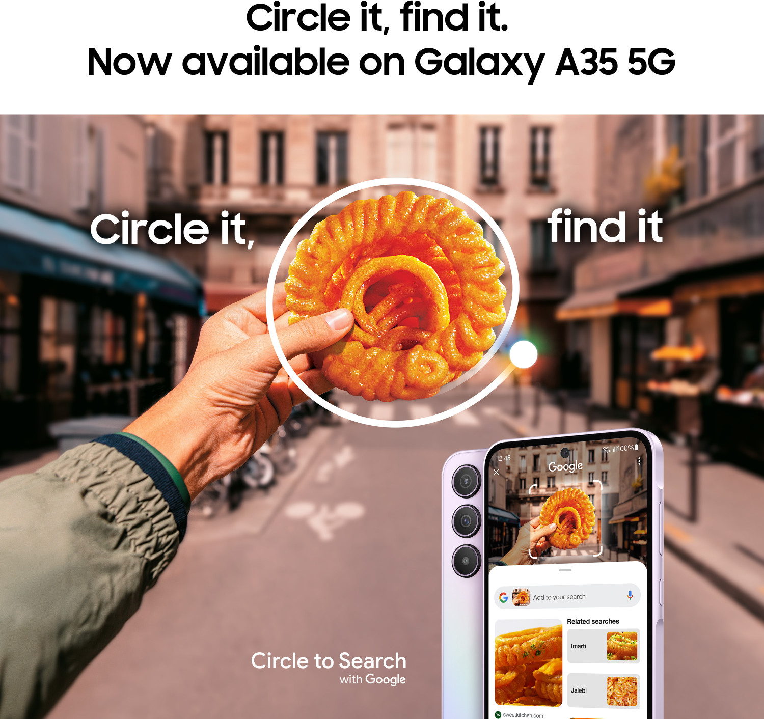 Image of Samsung Galaxy A35 5G (Awesome Lilac, 128 GB)