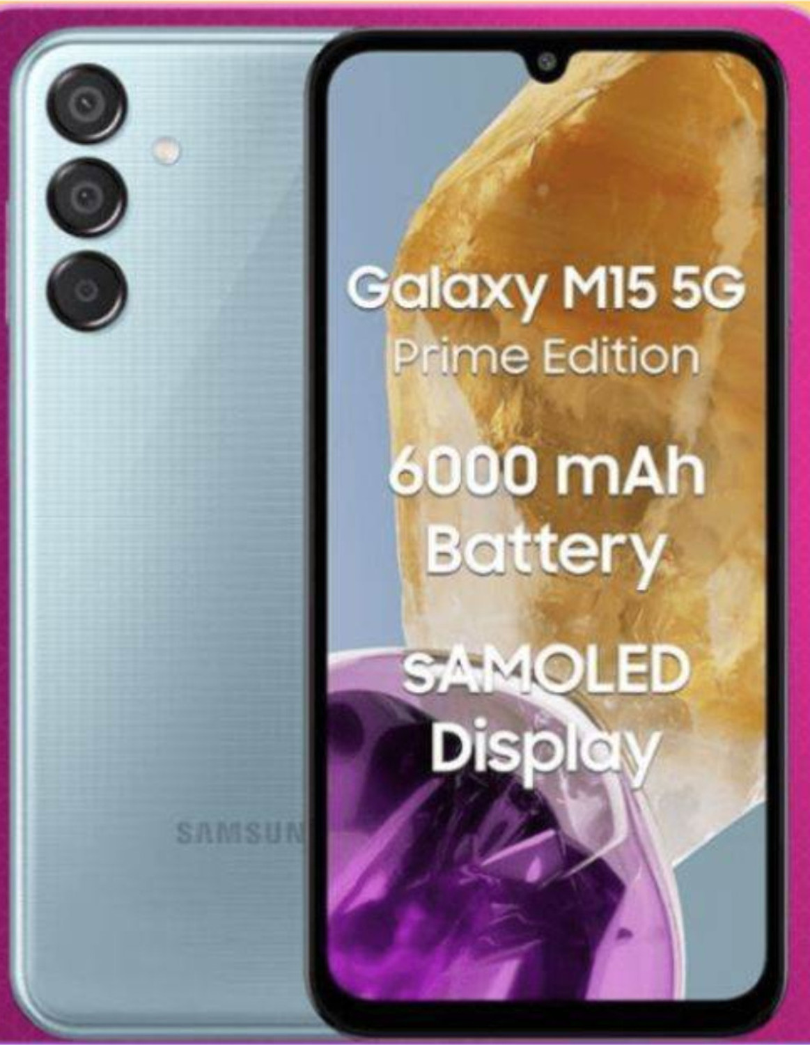Image of Samsung galaxy M15 5G Prime Edition (Celestial Blue, 128 GB)