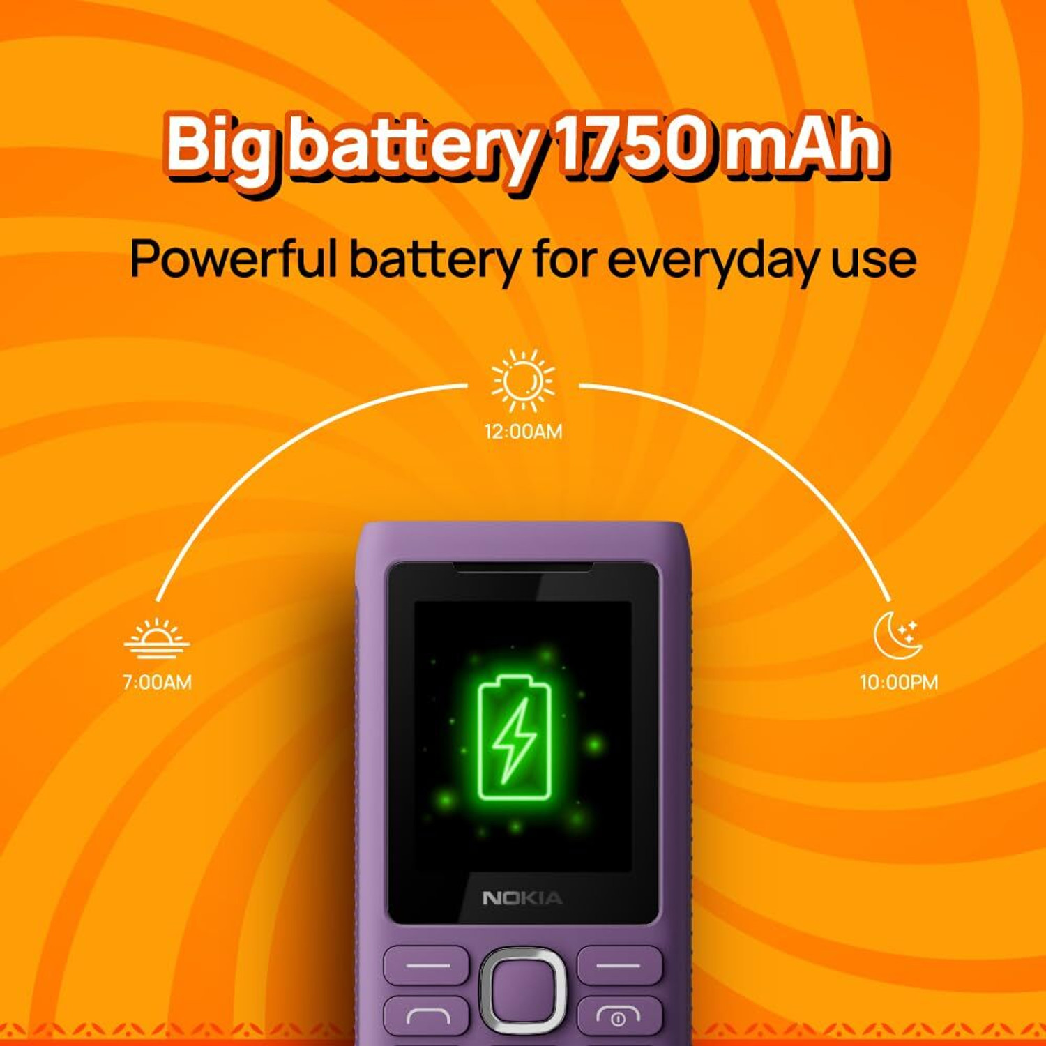 Image of Nokia 110 Power Keypad Phone,Dual SIM, Camera, Long Lasting Battery,Phone Talker