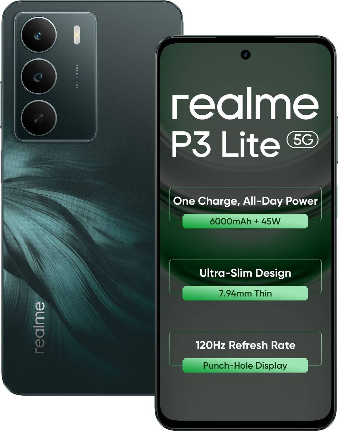 realme P3 Lite 5G Charger in the Box (Midnight Lily, 128 GB)