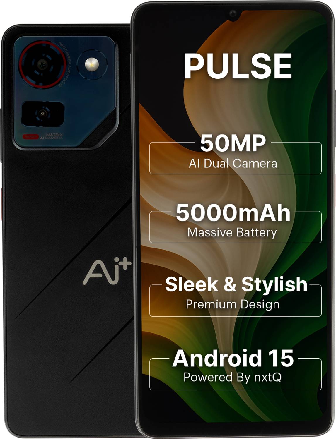 Ai+ Pulse 1 (Black, 128 GB) (6 GB RAM)