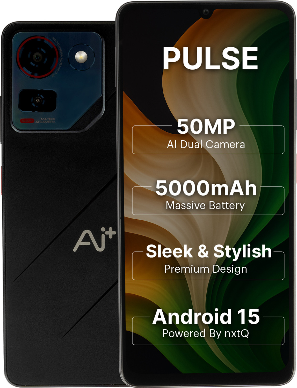Image of Ai+ Pulse 1 (Black, 128 GB)
