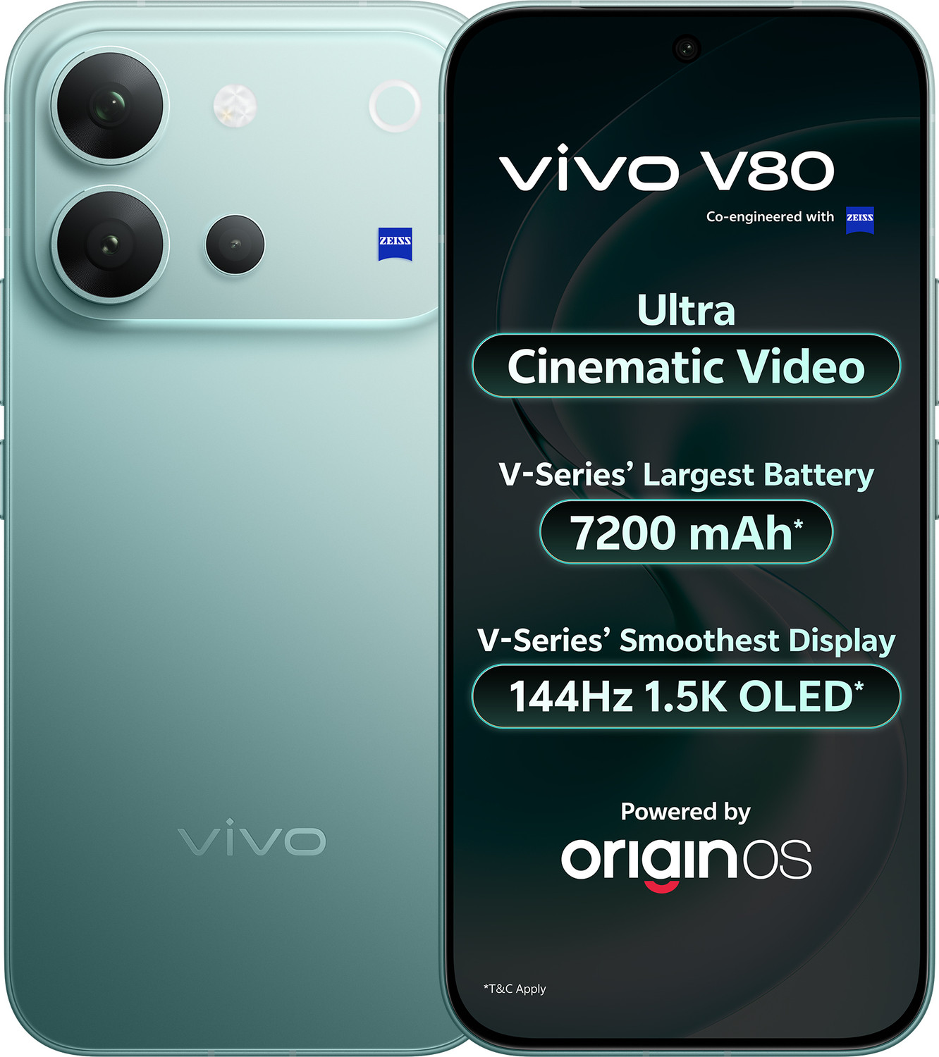 Image of vivo V80 (Horizon Blue, 128 GB)