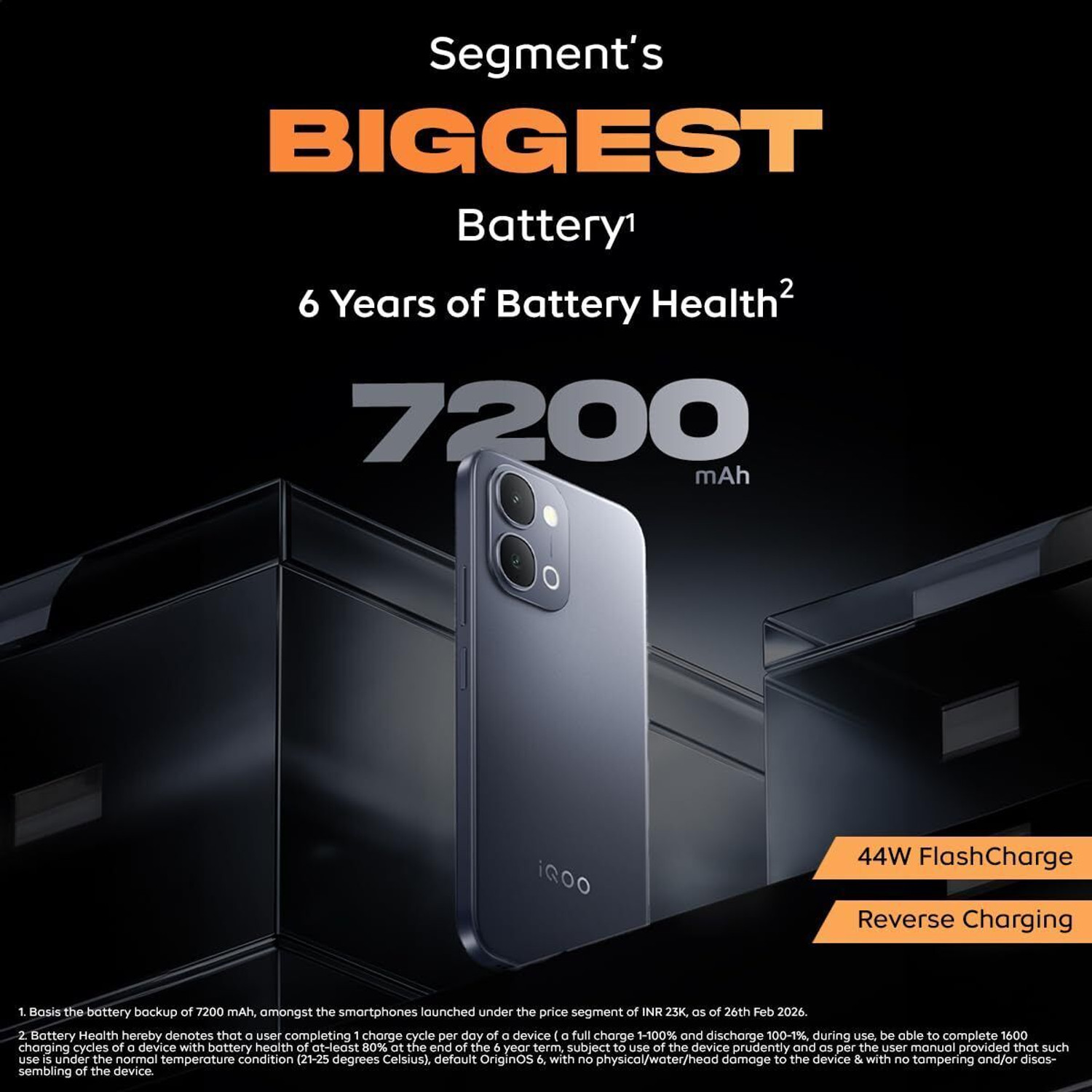Image of IQOO Z11x 5G (Titan Black, 128 GB)