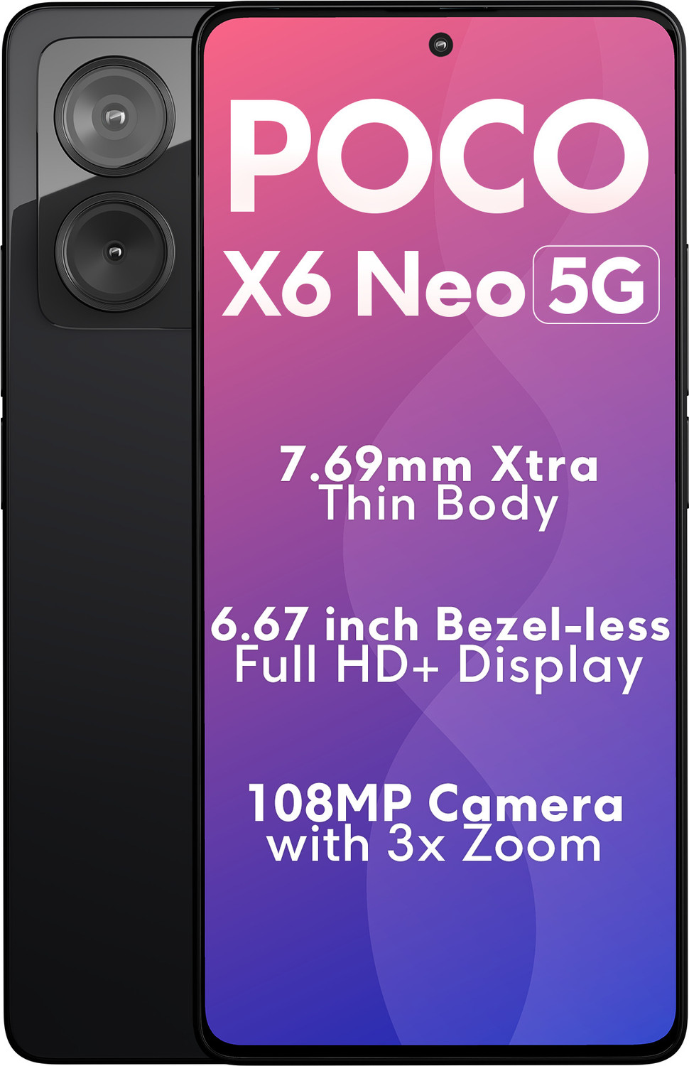 Image of POCO X6 Neo 5G (Astral Black, 128 GB)