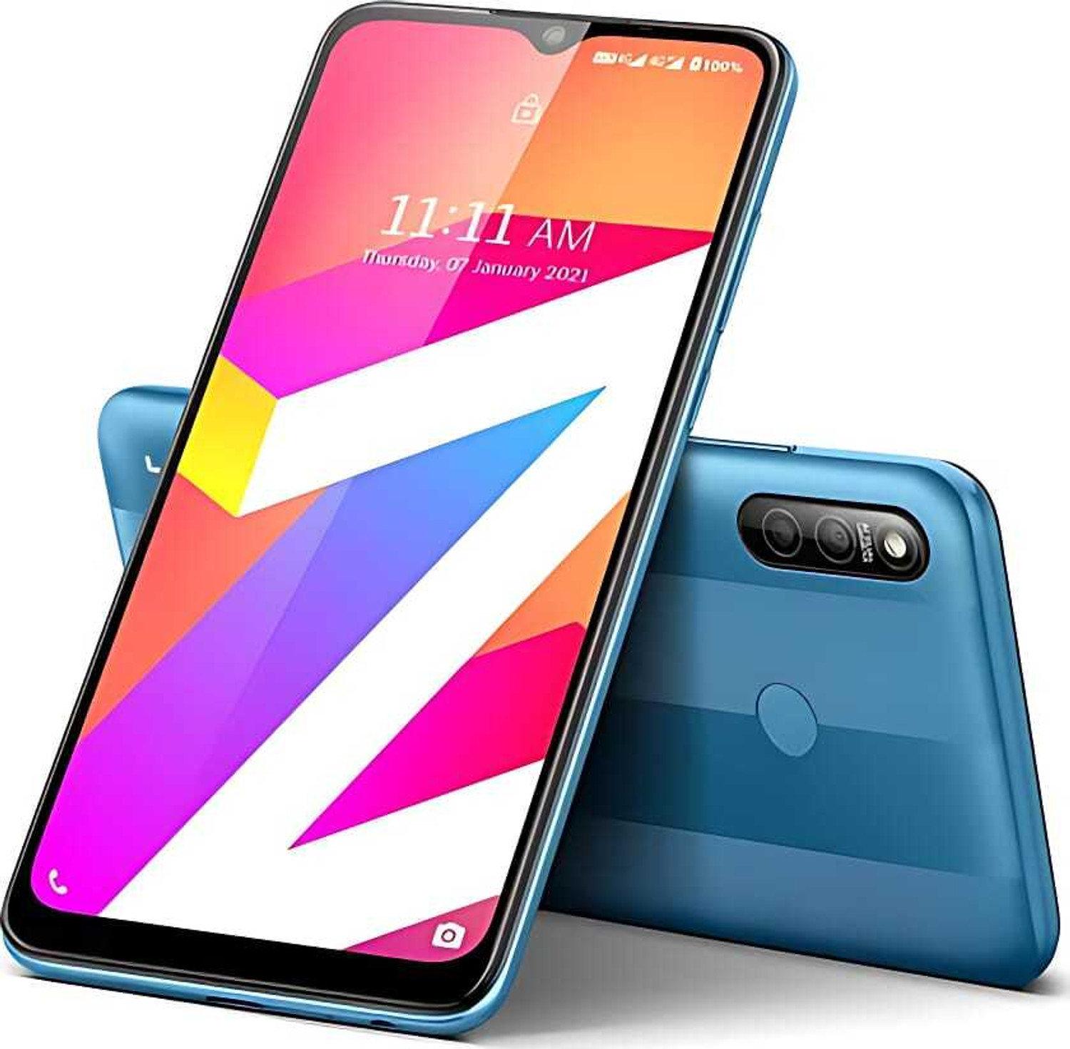 Image of LAVA Z3 Pro (Striped Cyan, 32 GB)