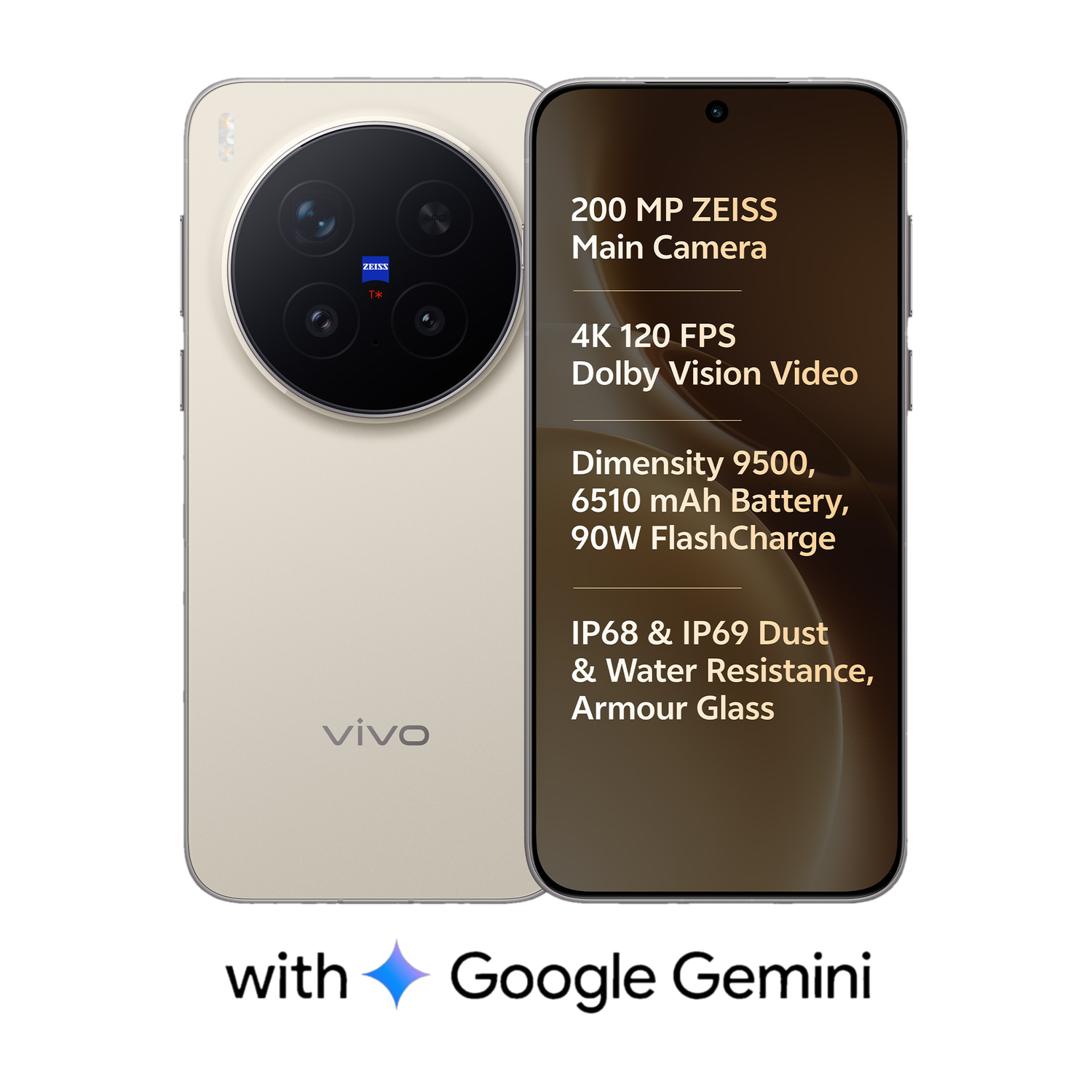 vivo X300 Pro 512GB Dune Gold - Image 1