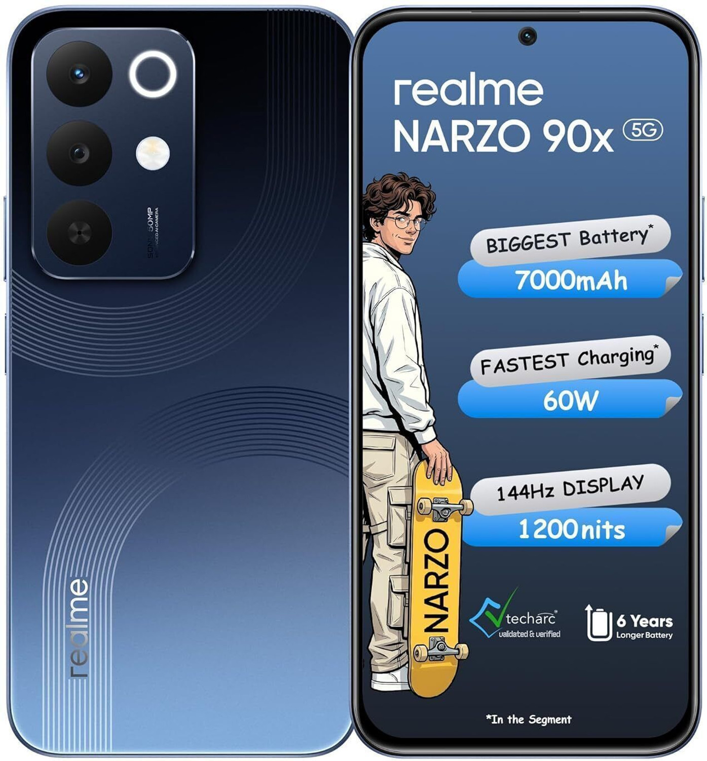 Image of realme Narzo 90X 5G (Marine Blue, 128 GB)