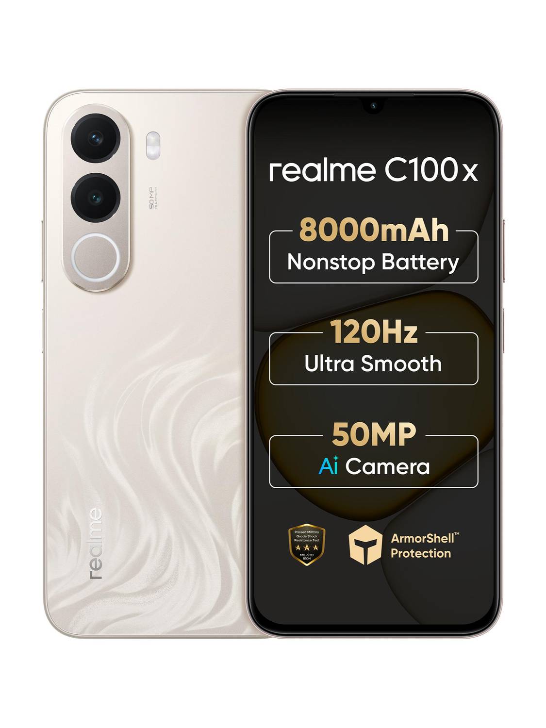 realme C100x (64 GB, Gold) - Image 1