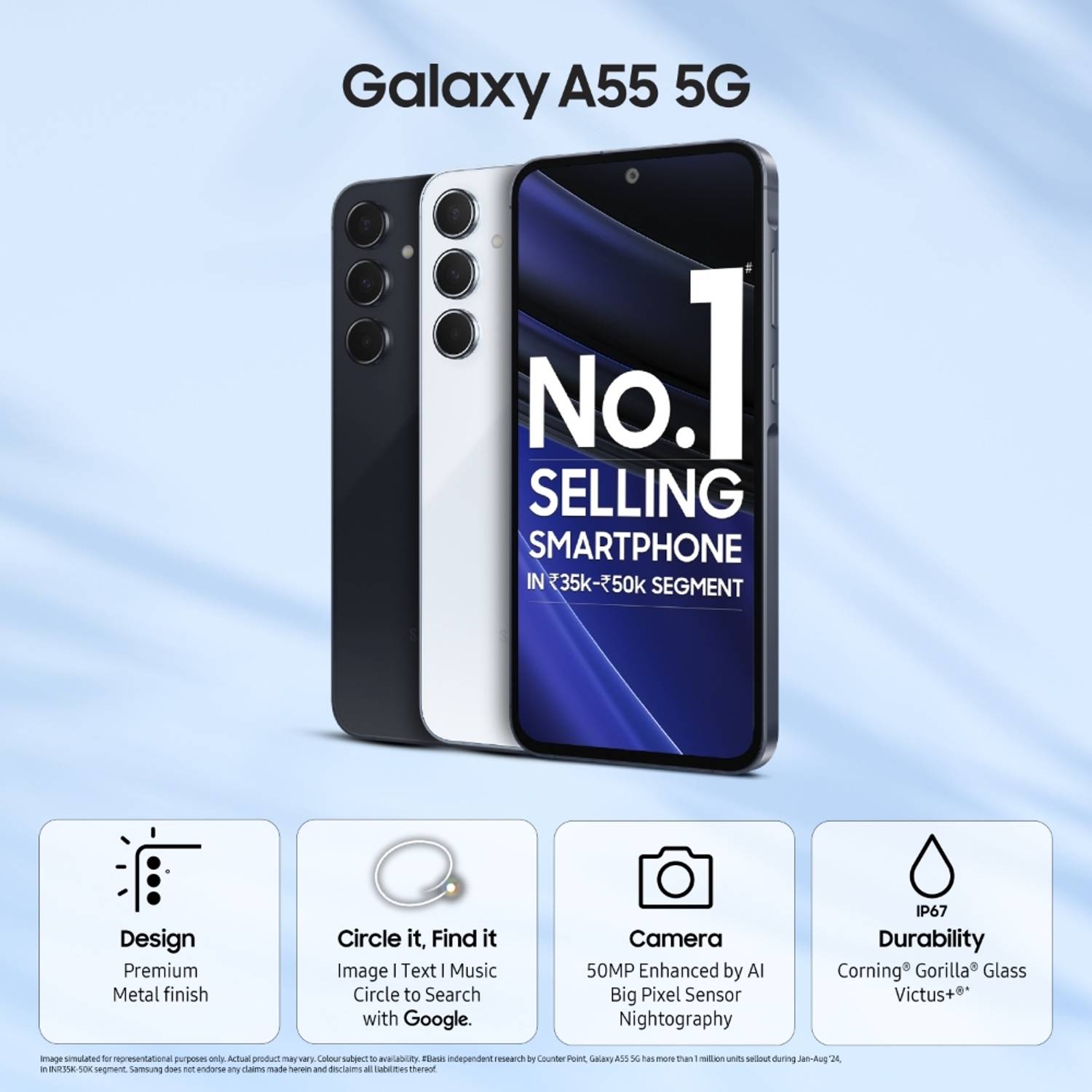 Samsung Galaxy A55 5G 128GB Awesome Navy - Image 4