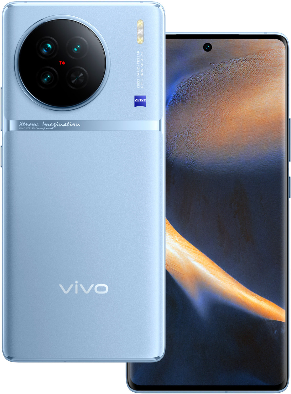 Image of vivo X90 (Breeze Blue, 256 GB)