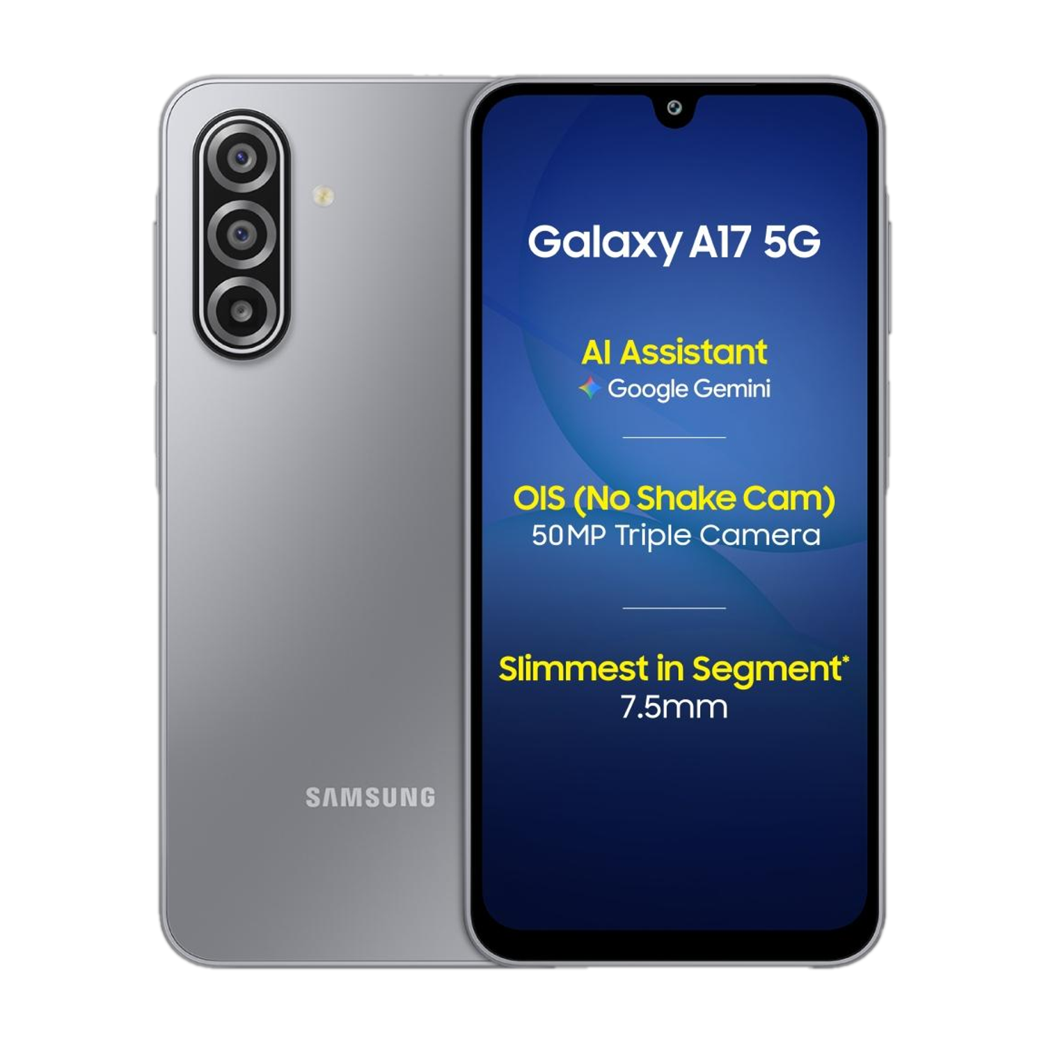Samsung Galaxy A17 5G (Gray, 256 GB)