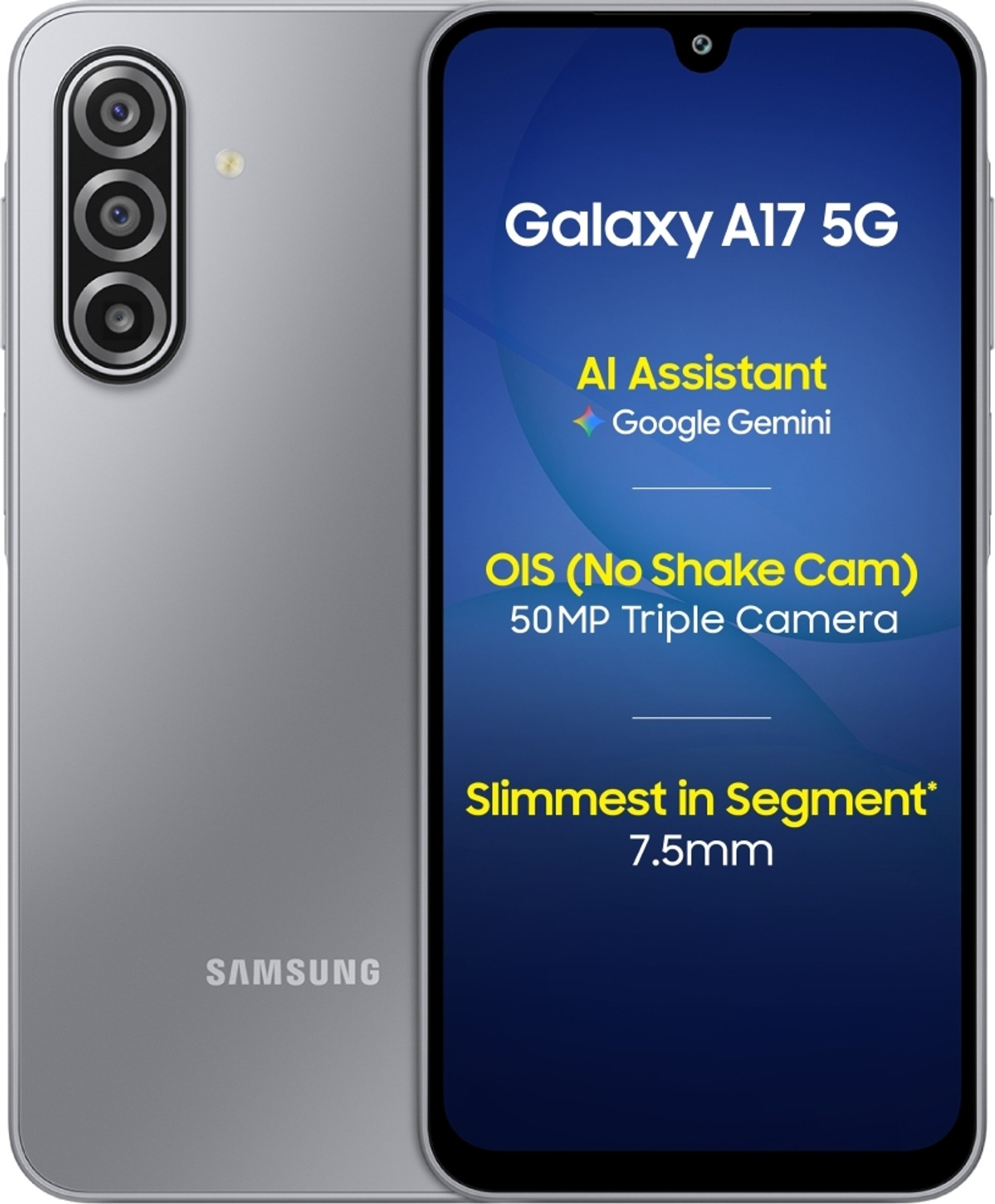 Image of Samsung Galaxy A17 5G (Gray, 256 GB)