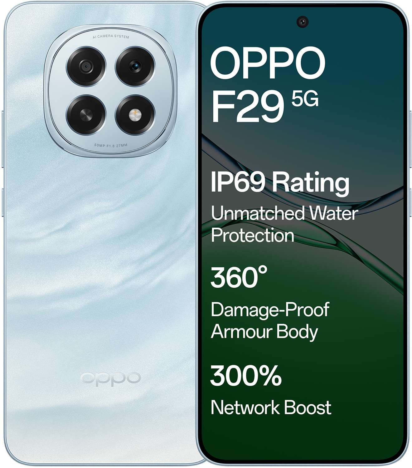 Image of OPPO F29 5G (Glacier Blue, 128 GB)