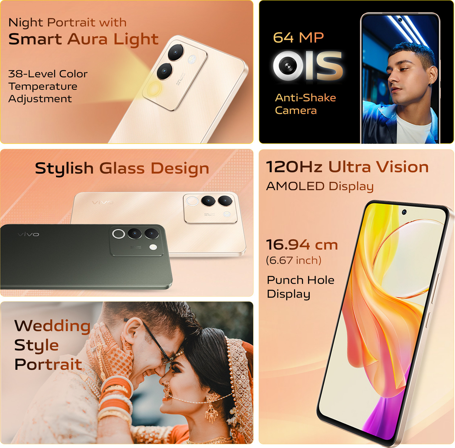 Image of vivo Y200 5G (Desert Gold, 128 GB)