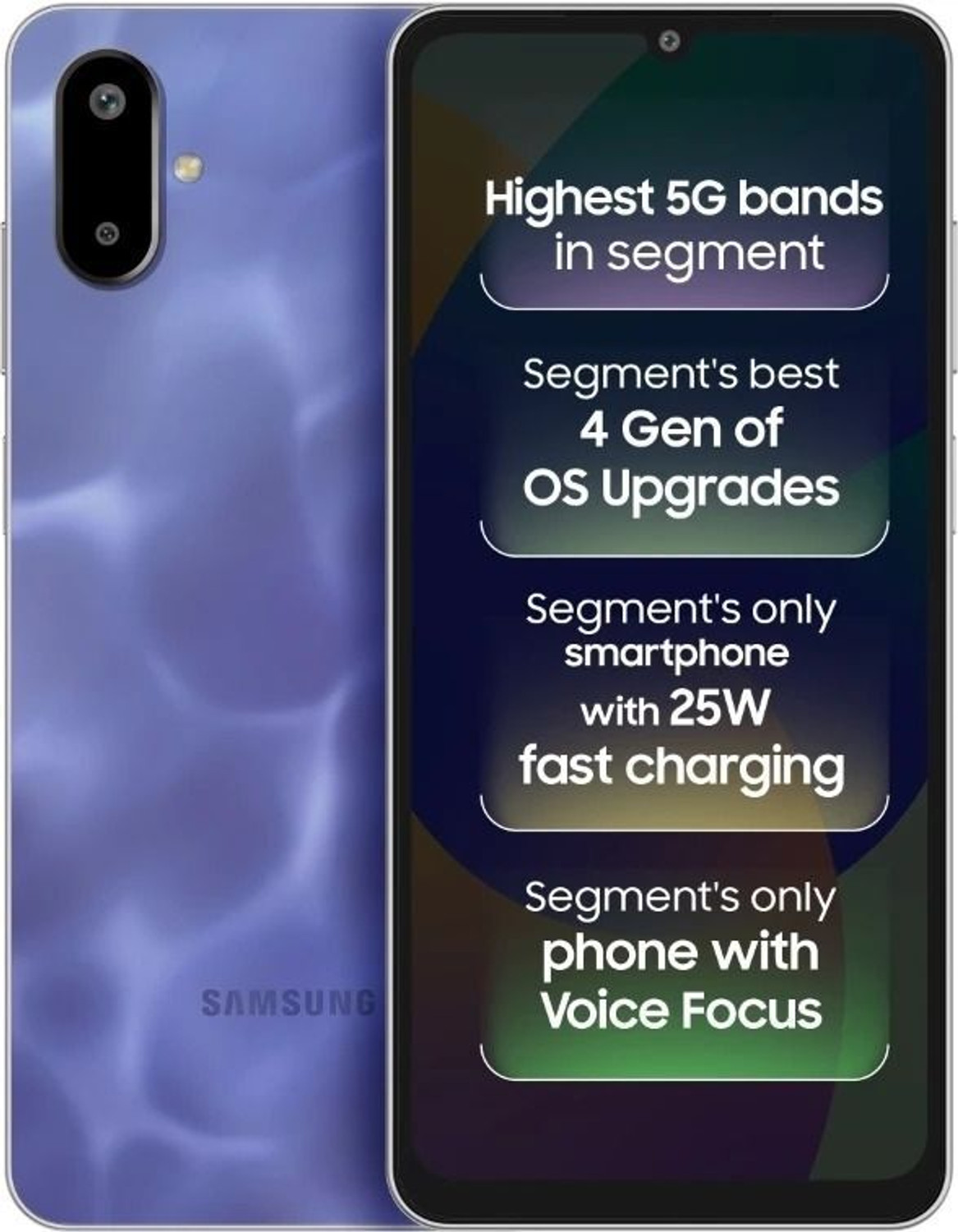 Image of Samsung Galaxy F06 5G (Lit Violet, 64 GB)