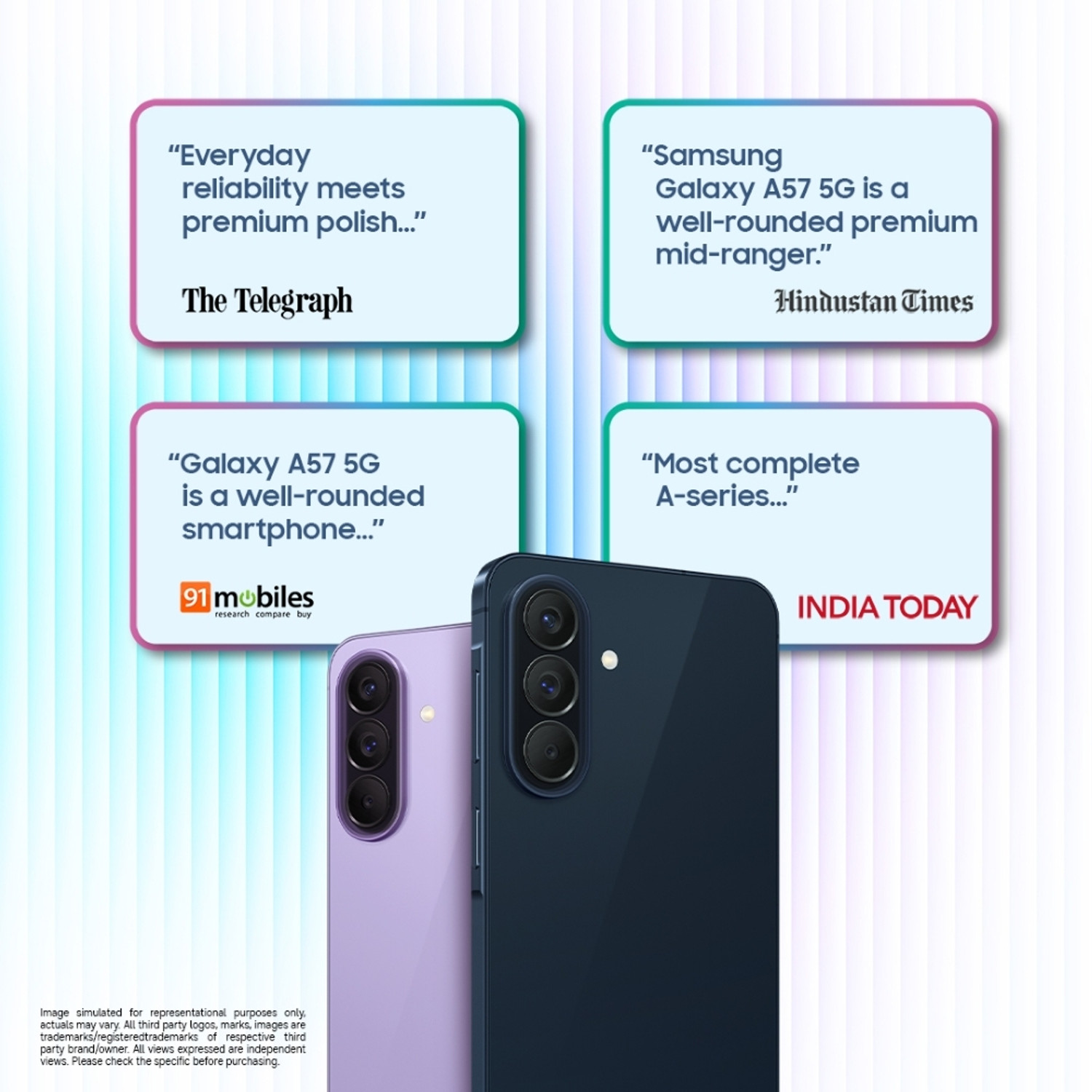 Image of Samsung Galaxy A57 5G (Awesome Navy, 256 GB)