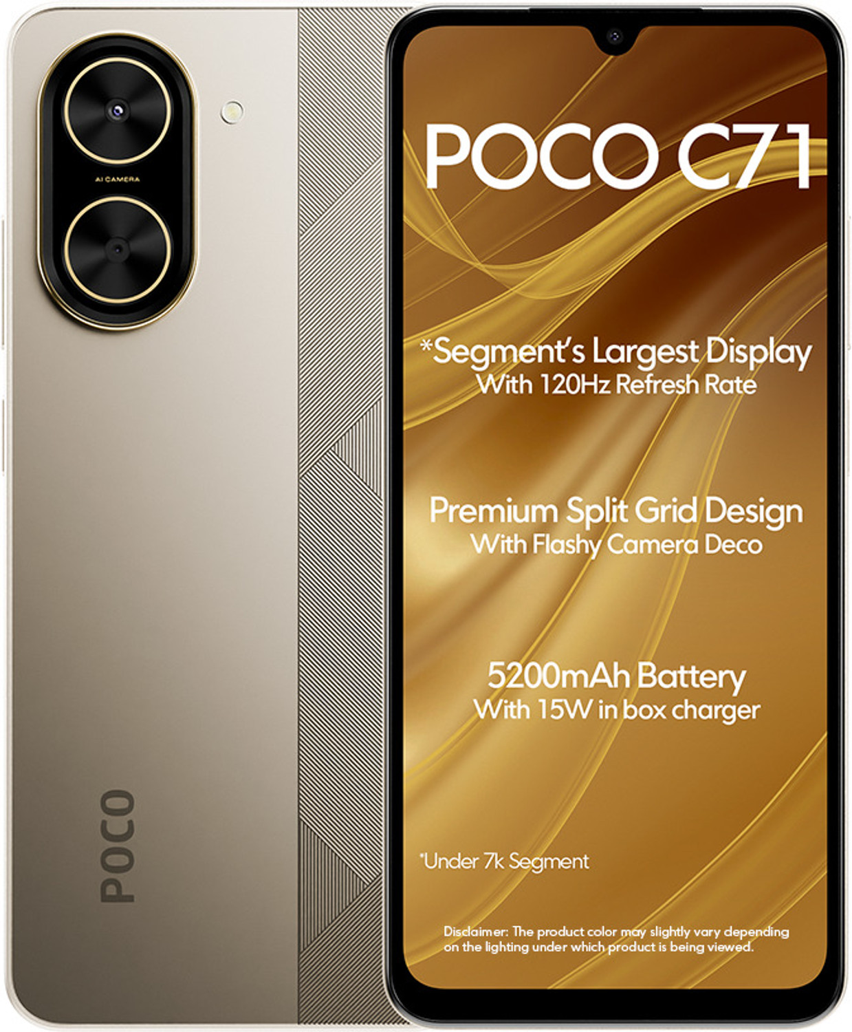 Image of POCO C71 (Desert Gold, 128 GB)