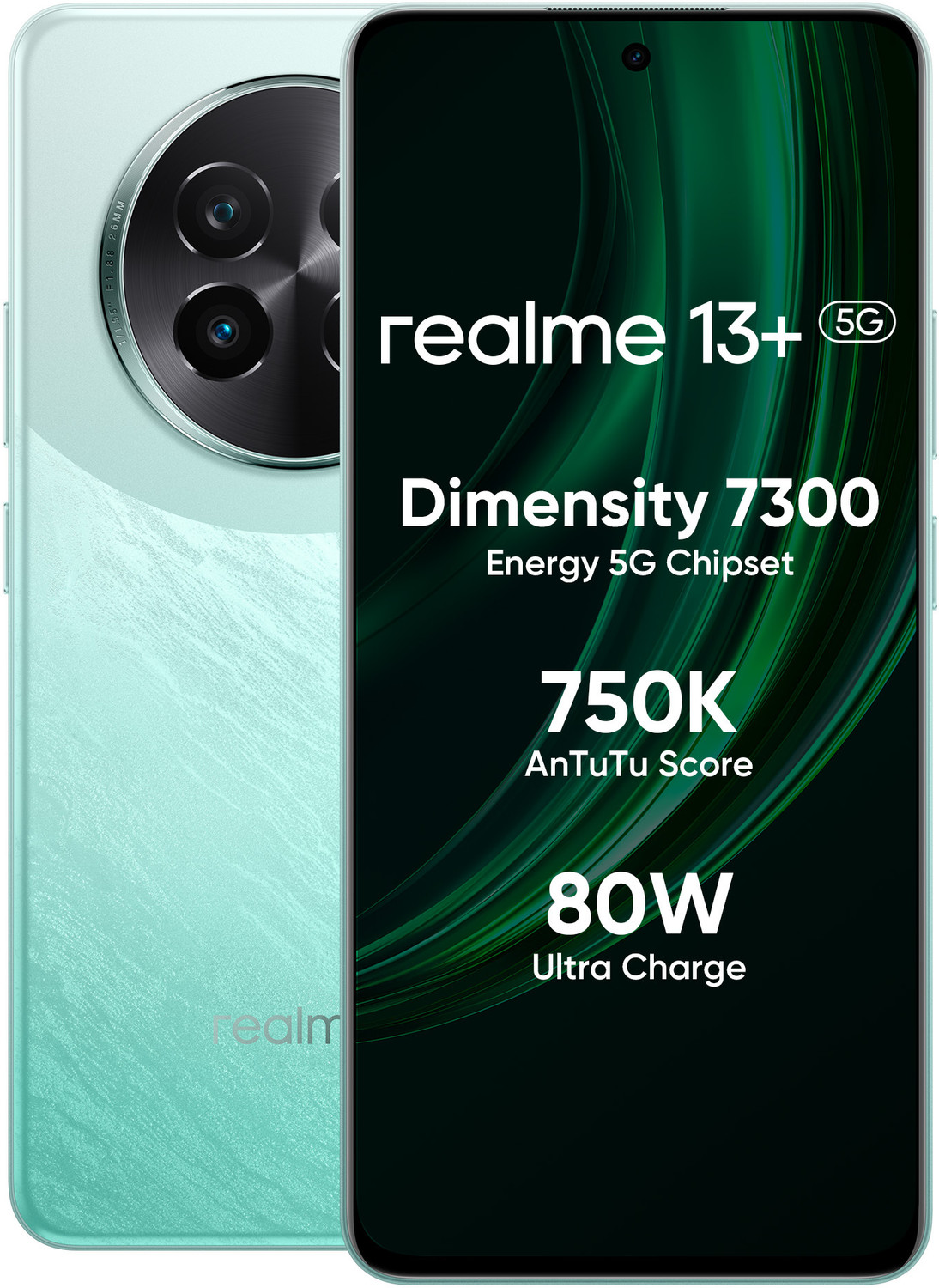 Image of realme 13+ 5G (Speed Green, 128 GB)