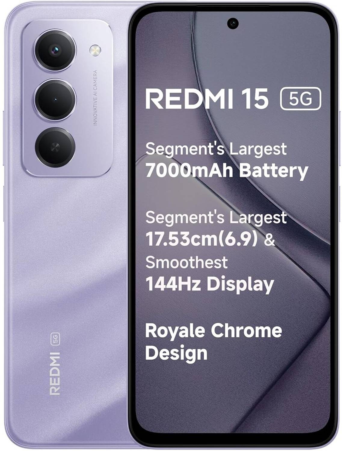 REDMI 15 5G (Sandy Purple, 128 GB) (8 GB RAM)