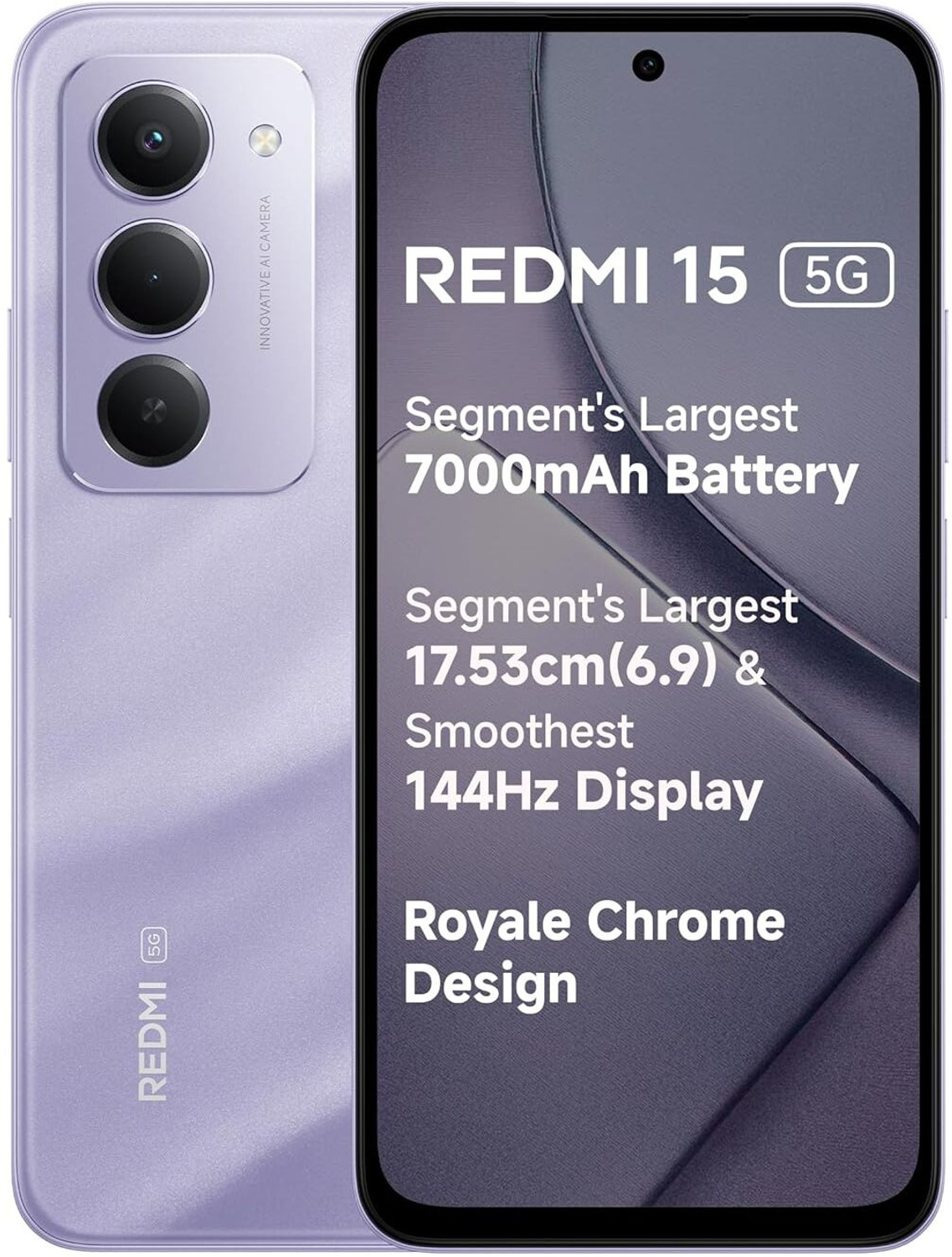 Image of REDMI 15 5G (Sandy Purple, 256 GB)