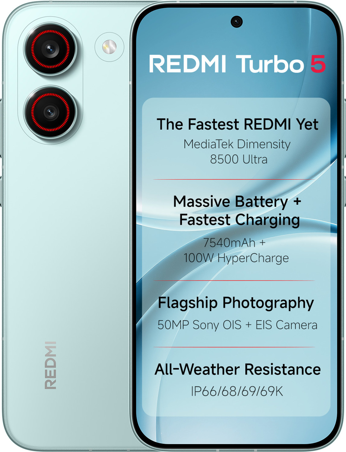 Image of REDMI Turbo 5 5G (Nitro Blue, 256 GB)