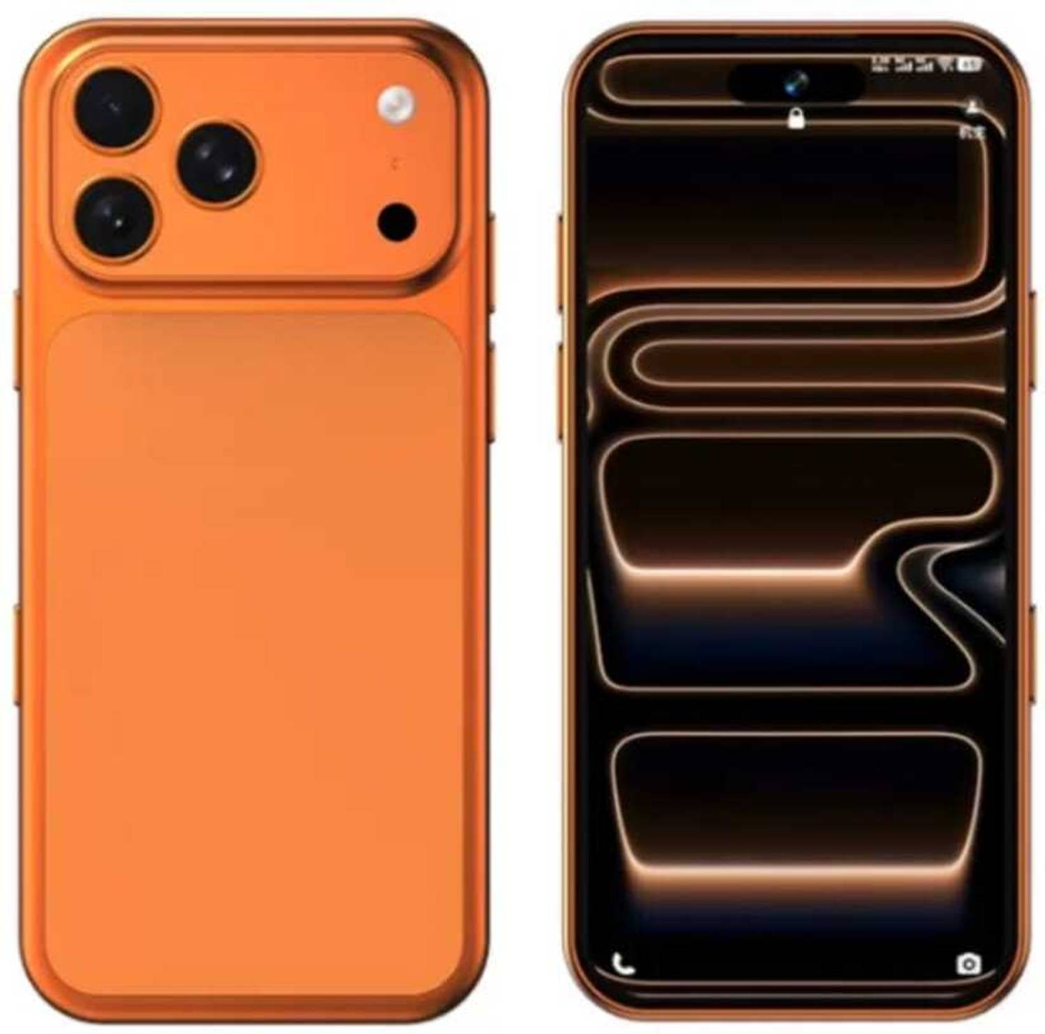 Peace 4.5 Inch QHD Display Smartphone 32GB Orange - Image 1