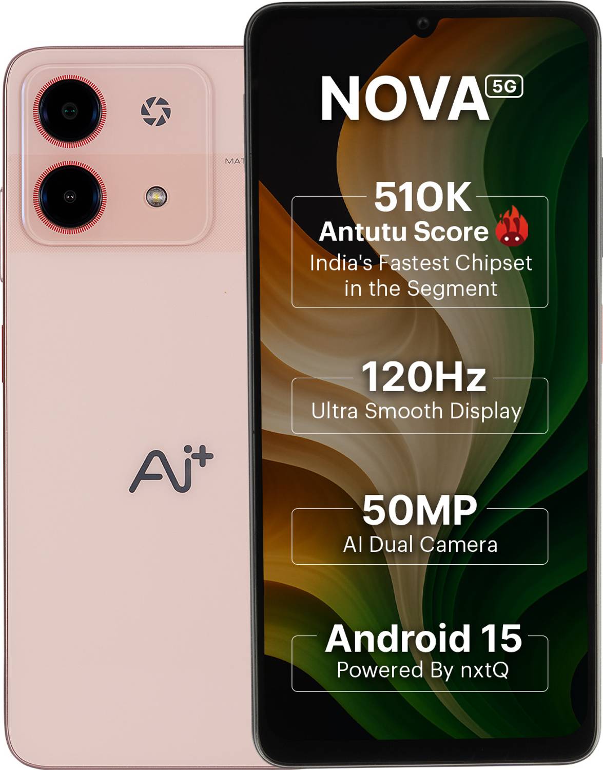 Ai+ Nova 5G (Pink, 128 GB)