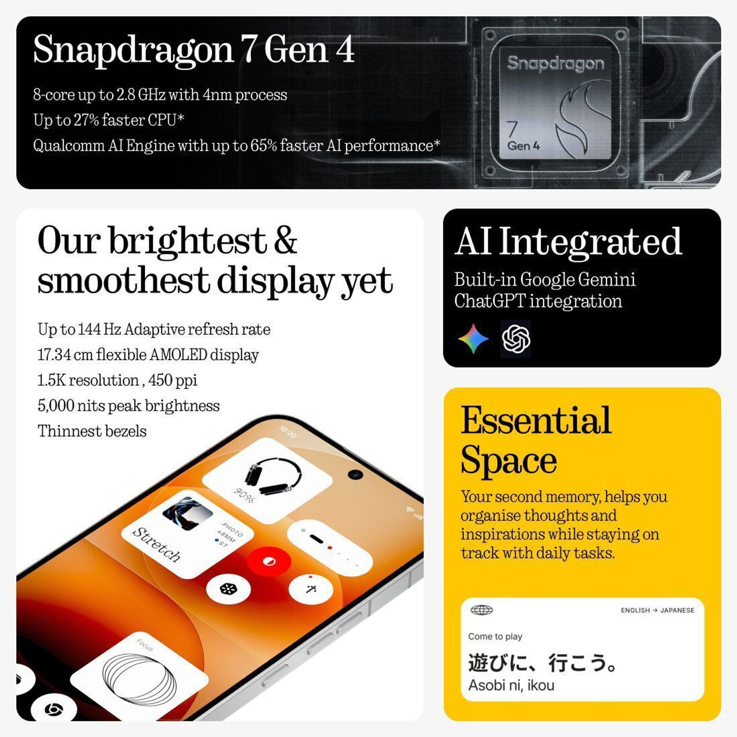 Image of Nothing Phone (4a) Pro (Black, 256 GB)