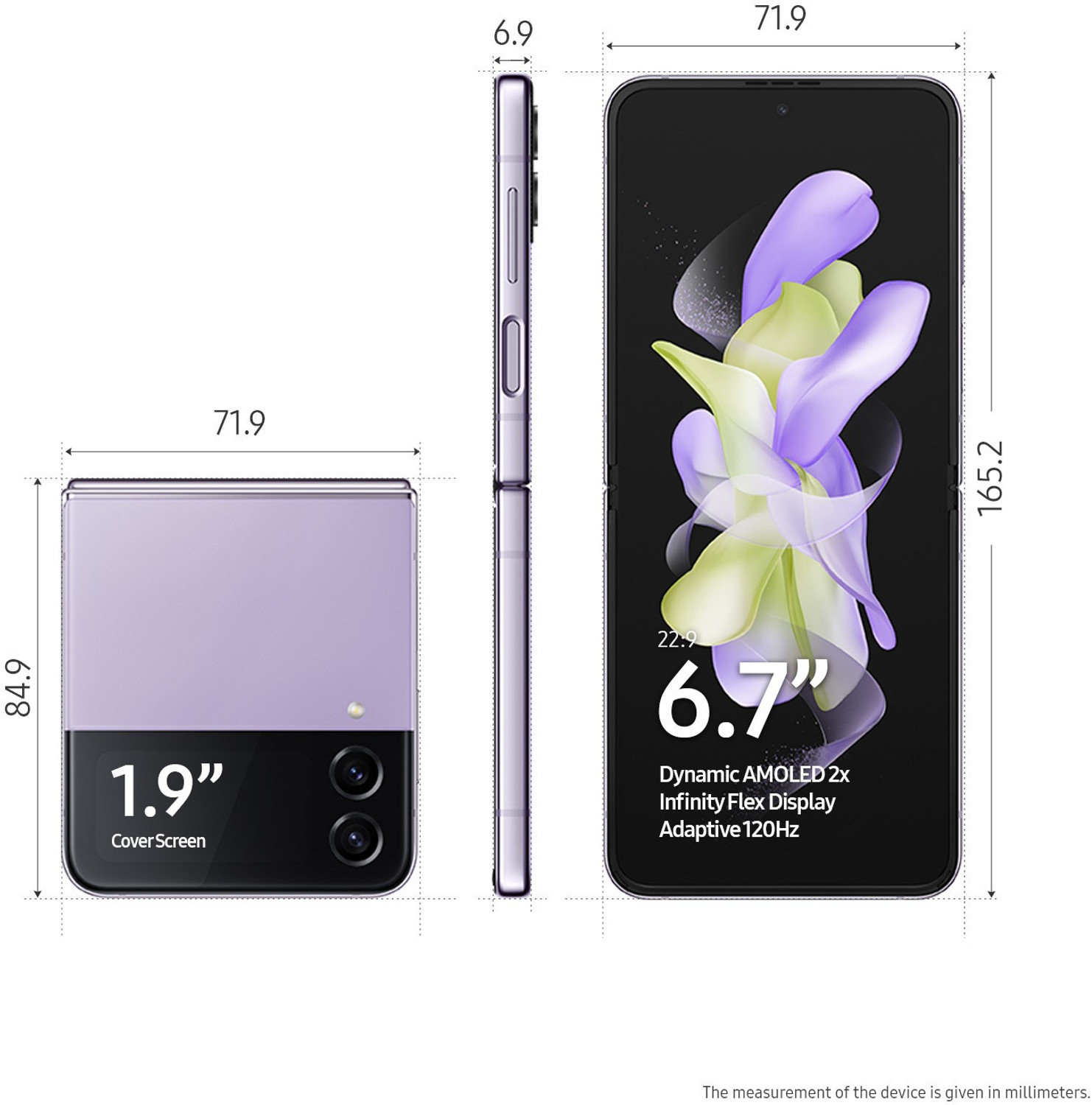 Image of Samsung Galaxy Z Flip4 5G (Bora Purple, 256 GB)