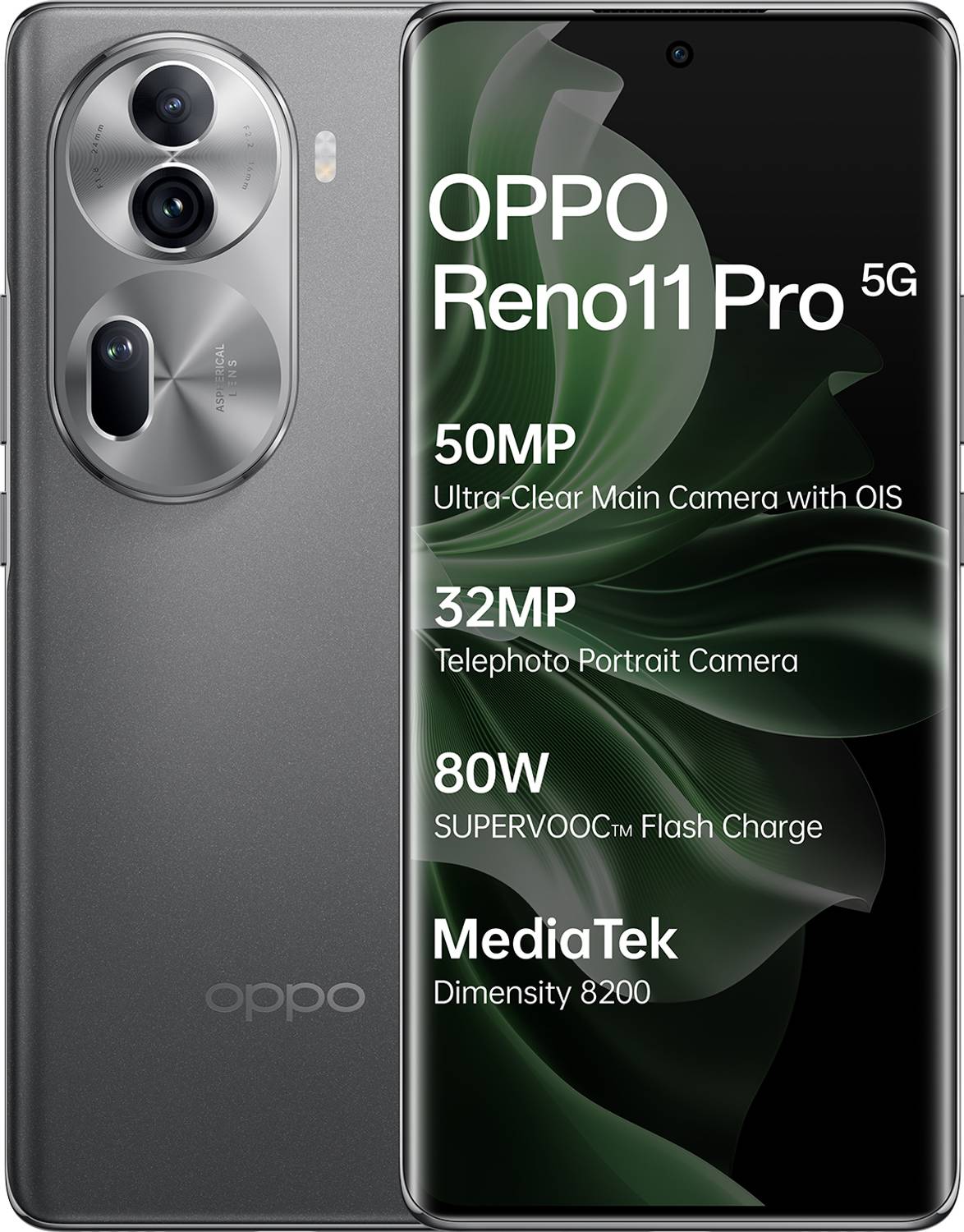 OPPO Reno11 Pro 5G (Rock Grey, 256 GB) (12 GB RAM)