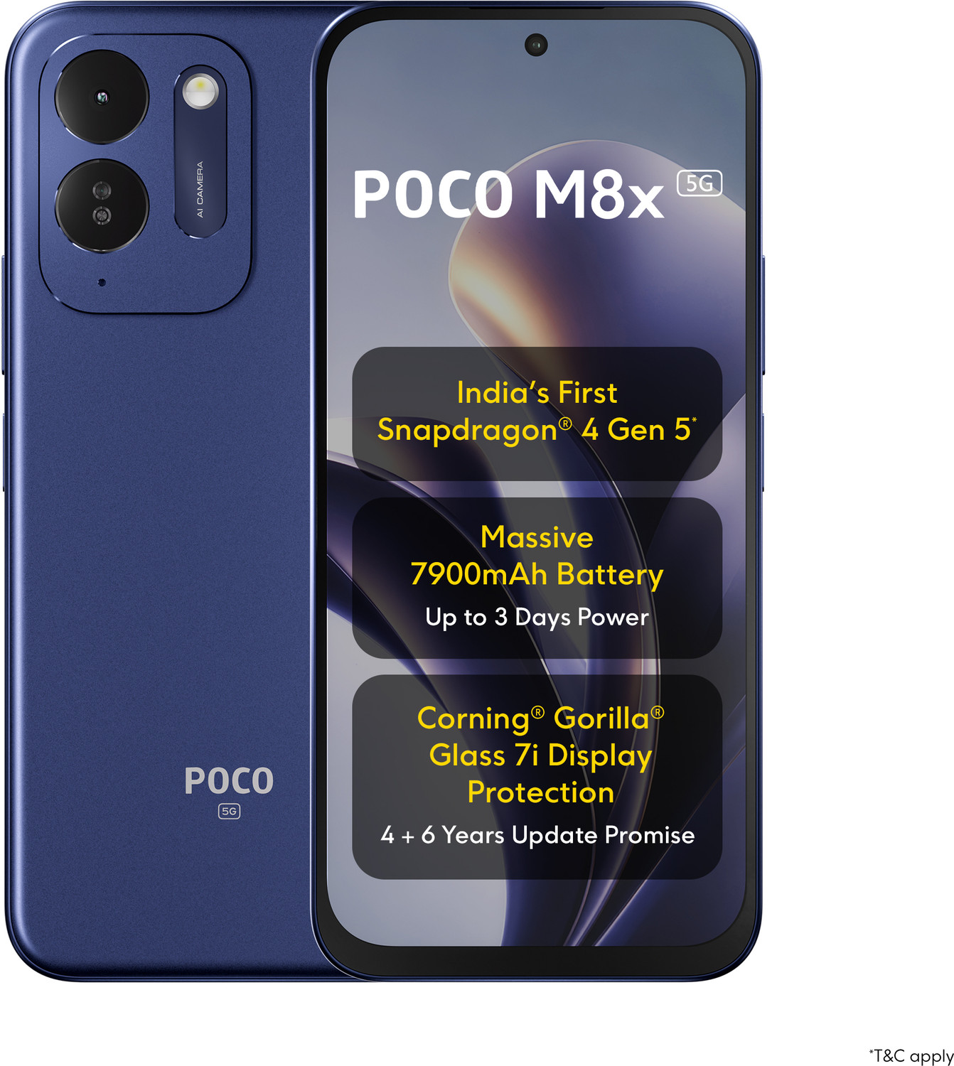 Image of POCO M8x 5G (Blue, 128 GB)